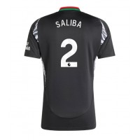 Camiseta Arsenal William Saliba #2 Segunda Equipación Replica 2024-25 mangas cortas